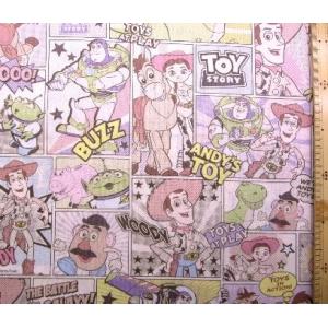 キャラクター 生地 布 トイストーリー （ ブルー系 ) 柄番号49（ 2024