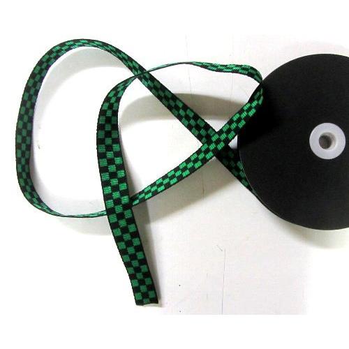 手芸カラーテープ 市松模様（ グリーン×黒 ） ( 鬼滅の刃 きめつのやいば きめつ )(ポリプロピ...