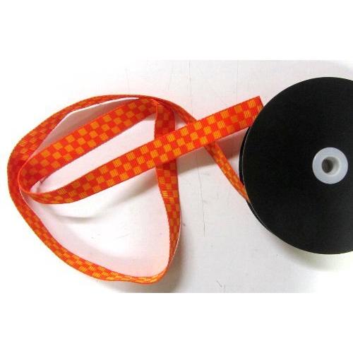 手芸カラーテープ 市松模様（ イエロー×オレンジ ） ( 鬼滅の刃 きめつのやいば きめつ ) (ポ...