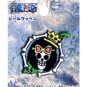 ◇ キャラクター シール ワッペン ワンピース （ 海賊旗 ） ブルック