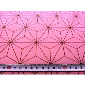 ◇ 不織布 麻の葉 ( ピンク 大柄 )(ポリ...の詳細画像2
