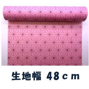 ◇ 不織布 麻の葉 ( ピンク 大柄 )(ポリ...の詳細画像3