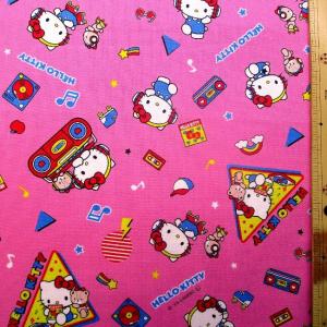 sanrio サンリオ ハローキティ ギンガム オックス 50cm単位｜切売り