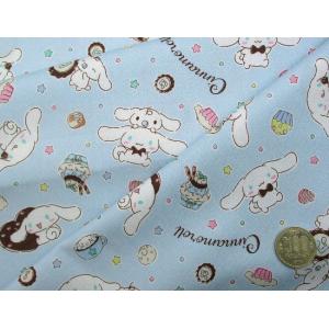 キャラクター 生地 布 シナモロール ( ブル...の詳細画像1