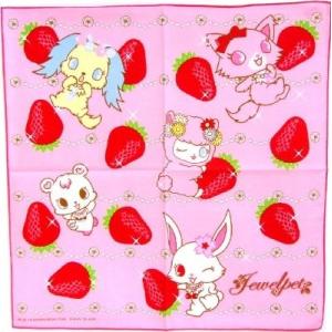 ◇ キャラクター ランチクロス ジュエルペット （ イチゴ ピンク