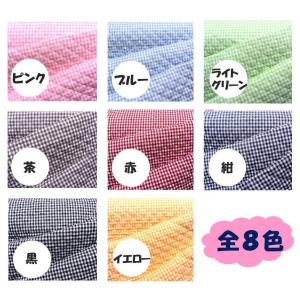 Q- キルティング 生地 ギンガム チェック広...の詳細画像1