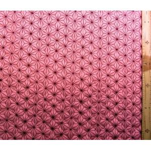 ◇ Ｑ-プリント キルティング 麻の葉 （ ピンク )