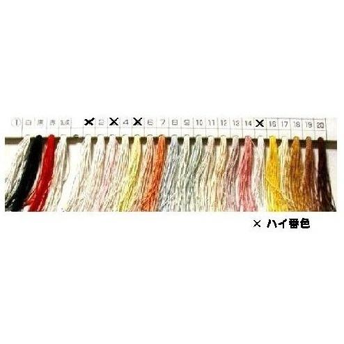 都羽根 絹ミシン糸 色指定分 （ 白 〜＃20番 )