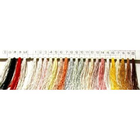 都羽根 絹カード巻き （ 手縫い糸 ) 色指定分 （ 白〜＃20番 )