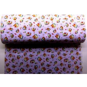 プリント生地 布 ピクニックでお弁当( パープ...の詳細画像3