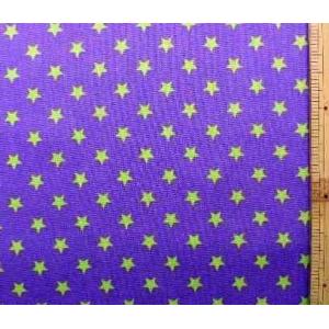 プリント 生地　（ 商用利用可能 ） スター ライト （ パープル ） 星柄