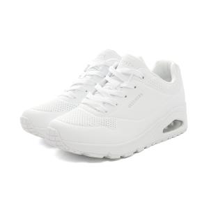 スニーカー スケッチャーズ SKECHERS ウノ-スタンドオンエア ホワイト 白 73690-W レディース シューズ 靴 23FW｜pistacchio