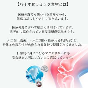 バイオセラミック ピアス 極小 2.5mm 3...の詳細画像4