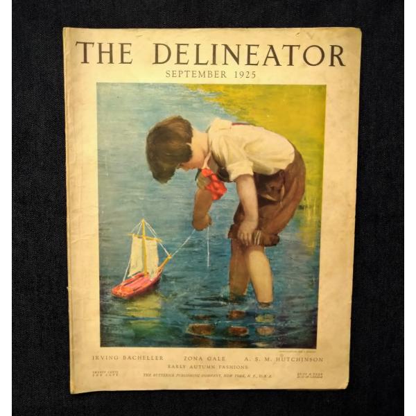 1925年 Delineator 戦前 女性ファッション/F.Z. Hueston 表紙イラスト/C...