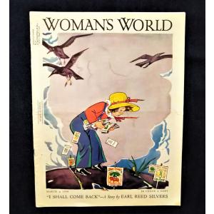 1939年 戦前 女性誌 Woman's World 洋書 Maginel Wright Barney 表紙イラスト フランク・ロイド・ライト 妹/アンティーク広告 ファッション｜pistolbooks