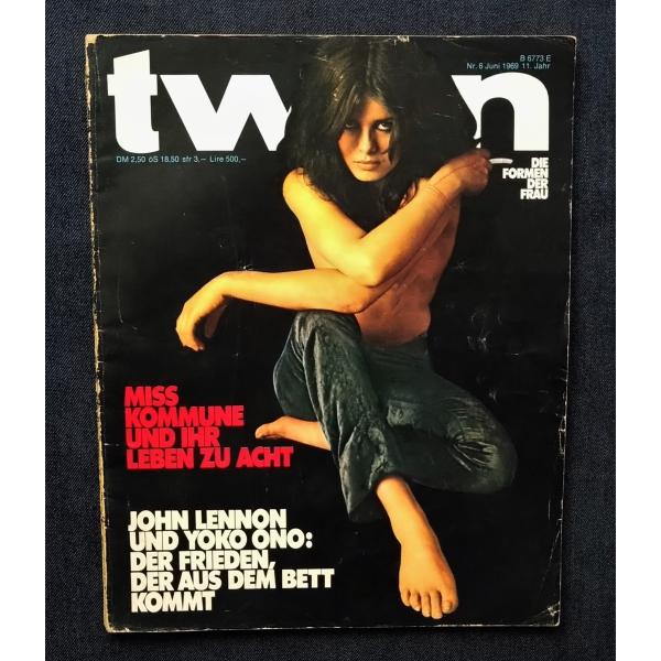 1969年 TWEN ジョン・レノン + オノ・ヨーコ  John and Yoko/Uschi O...