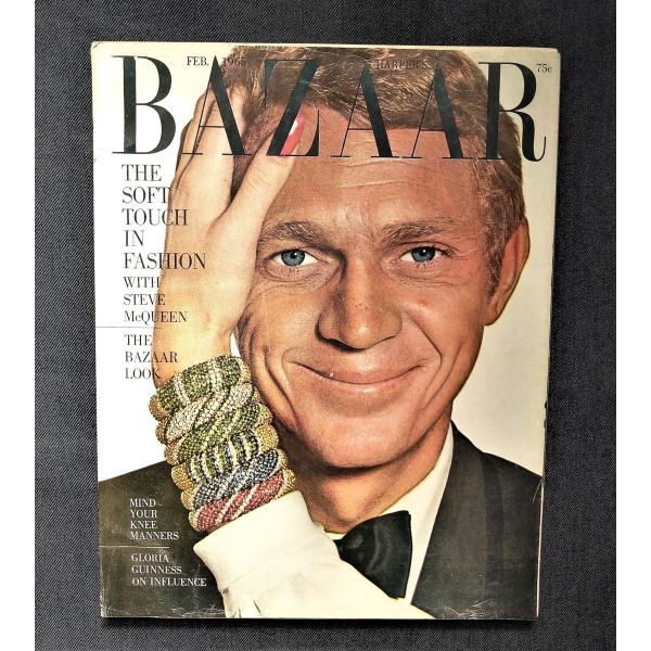 1965年 スティーブ・マックイーン 表紙 Harper's Bazaar リチャード・アベドン/ジ...