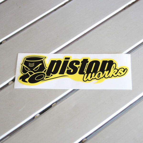 ＰＩＳＴＯＮオリジナル「野郎＆ＰＩＳＴＯＮＷＯＲＫＳステッカー」小サイズ