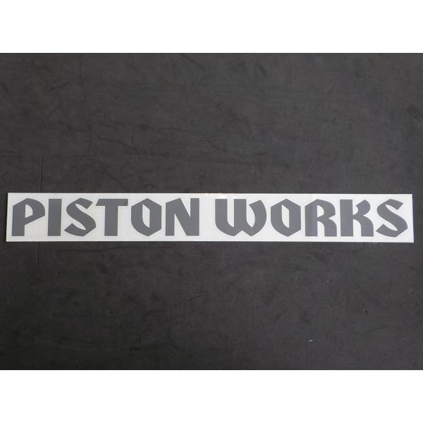 PISTONオリジナル 「ＰＩＳＴＯＮＷＯＲＫＳ」ステッカー 大サイズ JB64/74純正ボディカラ...