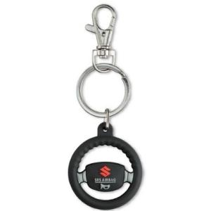 スズキ純正　公式ノベルティ　ＰＶＣラバー製「ステアリングキーホルダー」メール便対応