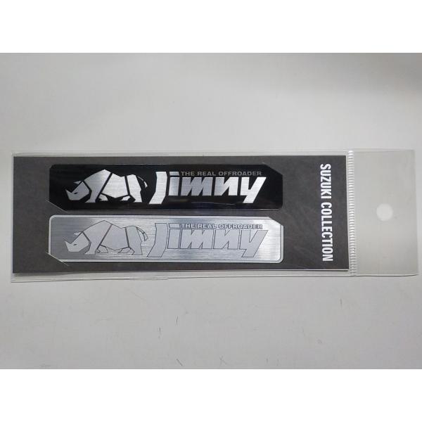 スズキ純正 公式ノベルティ 「メタリックステッカー Jimny 2枚組」ブラック/シルバー ジムニー