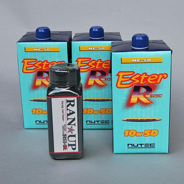 【NUTEC】EsterRacing NC50　10w-50 3L+RAN☆UPセット