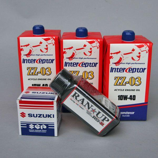 【NUTEC】InterCeptor　ZZ-03　10w-40 3L+RAN☆UP+純正エレメントセ...
