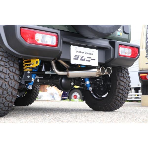 JB74Wジムニーシエラ純正バンパー対応マフラー 5ZIGEN SPダブルサイレンサーマフラー　SP...
