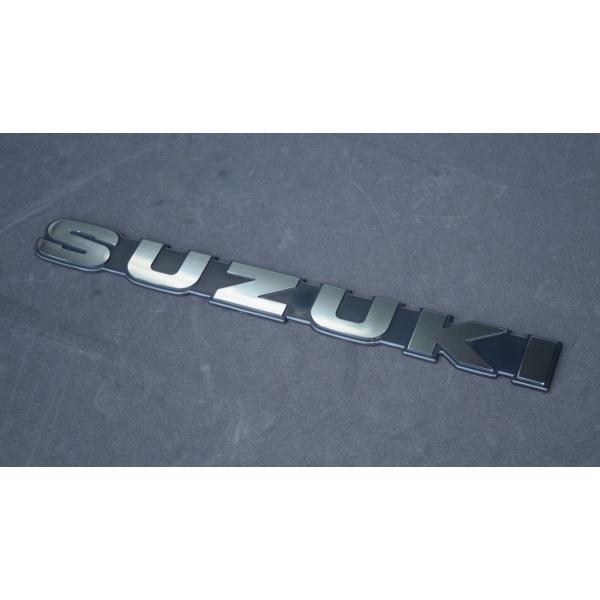 スズキ純正 本物 「ＳＵＺＵＫＩ」エンブレム　シルバー　貼付タイプ