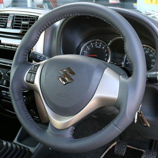 FEGGARI ジムニーJB23W-10型用 純正エアバッグ対応オールレザーステアリング ダークグレ...