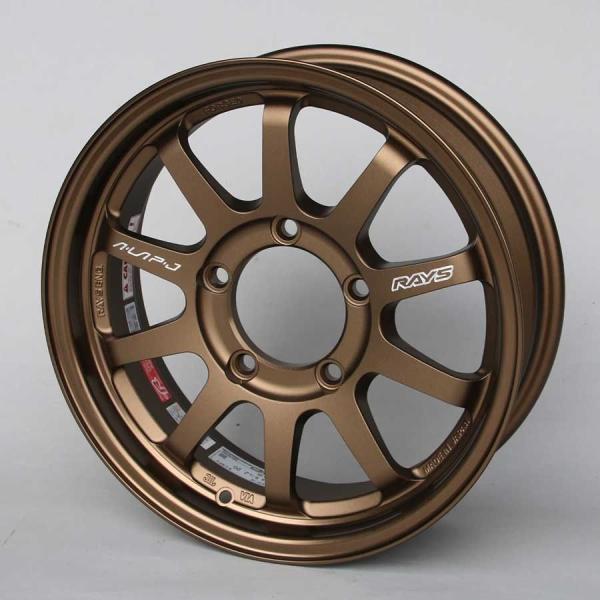 ジムニー用ホイール　軽ジムニー　RAYS A・LAP-J ブロンズ(ブロンズアルマイト)  BRカラ...