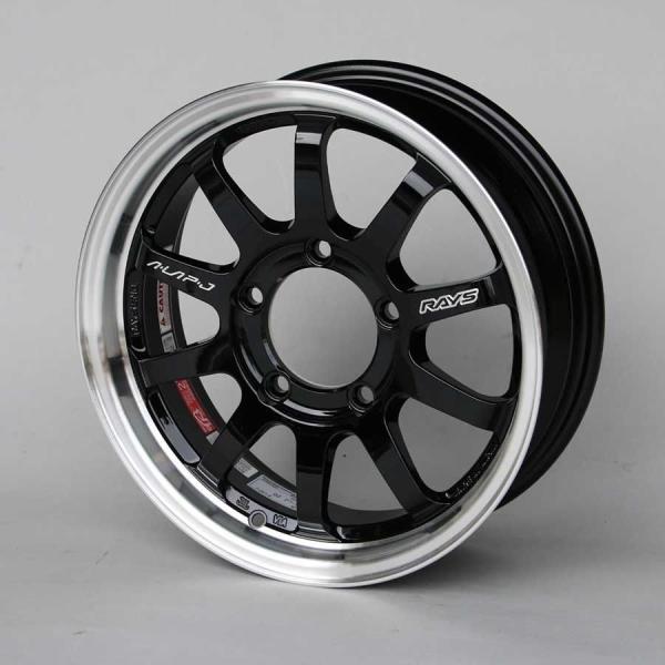 ジムニー用ホイール RAYS A・LAP-J ブラック/リムDC 5.5×16 +20 ５本セット
