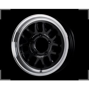 軽ジムニー用ホイール RAYS A・LAP 07X ブラック/リムDC  BDカラー 5.5J×16...
