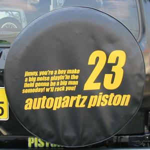 ジムニー専用スペアタイヤカバー「64番」型式背番号 JB64W PISTON