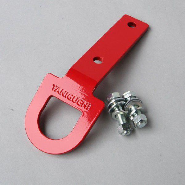 ジムニーJB23 社外バンパー用 オフロードサービスタニグチ「NEWリアけん引フック」スチール赤 O...