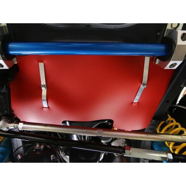 ワイルドグース「エンジンスプラッシュガード」ＪＢ２３-３型以降用　レッド/ブラック