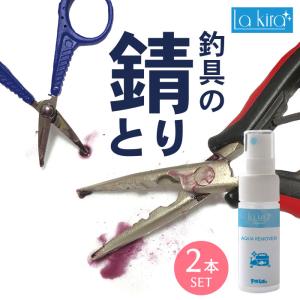 釣具 サビ落とし 錆取り スプレー AQUA REMOVER 30ml 2本セット サビ落とし剤 錆取り剤 釣り フック 錆落とし クリーナー サビ取り 釣り針 プライヤー 錆び爆買