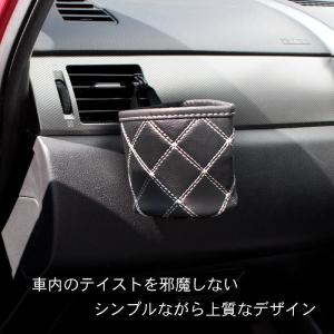 車用ドリンクホルダー エアコン取付 レザー調 ...の詳細画像2