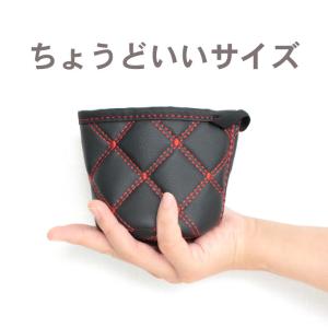 車用ドリンクホルダー エアコン取付 レザー調 ...の詳細画像3
