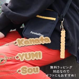 名入れキーホルダー 木製 アルファベット 名前...の詳細画像3