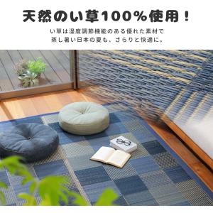 い草ラグ ラグ カーペット 2畳 正方形 17...の詳細画像3