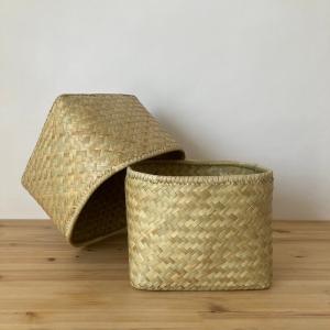 収納 かご ボックス バスケット 小物入 水草フルナ 正方形 中サイズ W9