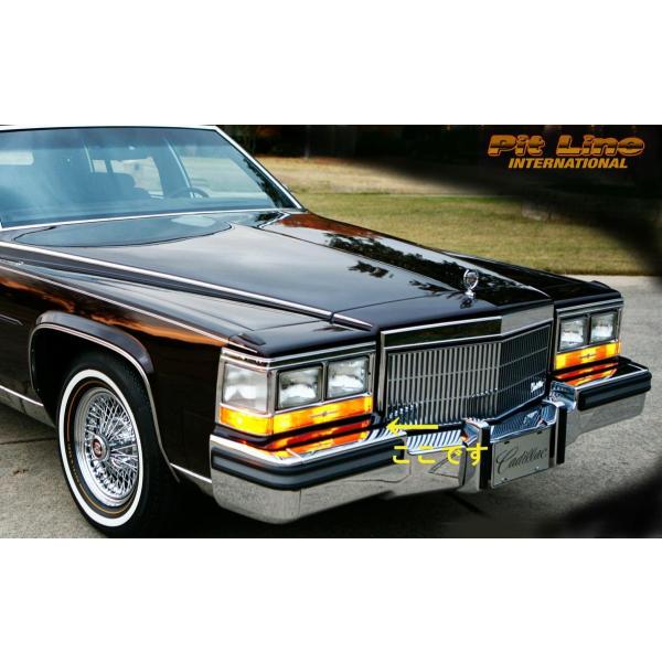 80-89 キャデラック デビル/ブロアム フロントライトフィラー リプロ　ヘッドライト下側パネル　...