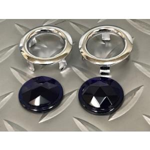 ブルードット 1ペア（２個セット）ガラスレンズ★インパラ  ベルエア ホットロッド　キャデラック　ハ...