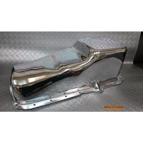 86〜96　SBC 350.305　クロームエンジンオイルパン　シボレー 　インパラ　スモールブロッ...