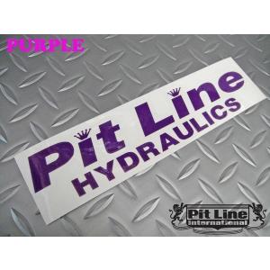 PITLINE ステッカー[HYDRAULICS]パープル/ピットライン ハイドロ｜pitline-store