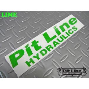 PITLINE ステッカー[HYDRAULICS] ライム/ピットライン ハイドロ｜pitline-store