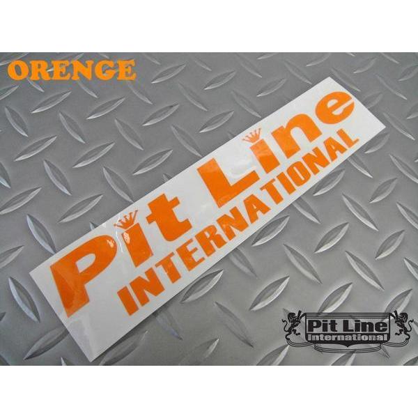 PITLINE ステッカー[ INT'L]オレンジ★ピットライン ハイドロ
