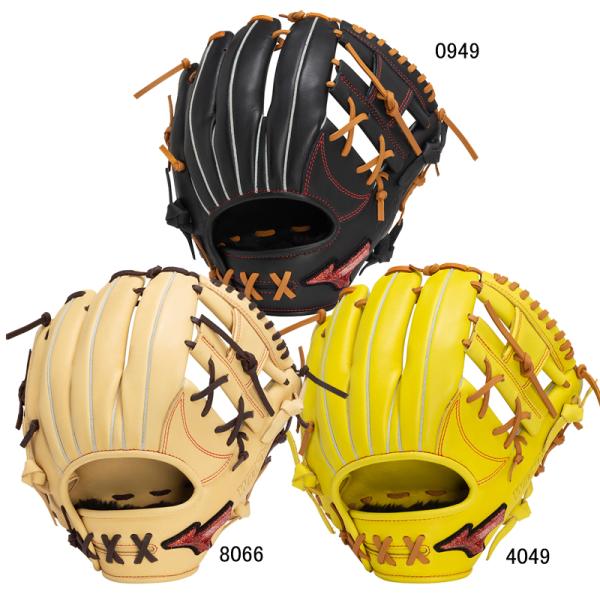 ミズノ MIZUNO  軟式用WILLDRIVE RED AXI  内野手向け：サイズ8  野球 一...