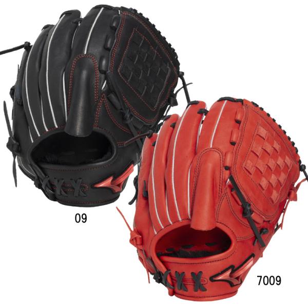 ミズノ MIZUNO  軟式用ウィルドライブ レッド  投手向け：サイズ11  野球 一般 軟式 グ...